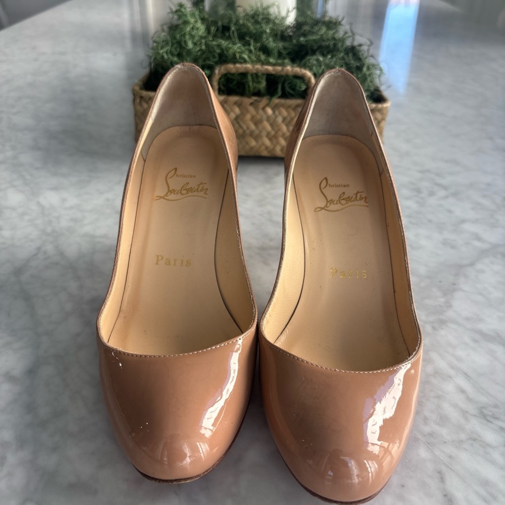 Christian Louboutin Blush Patent Leather Heels